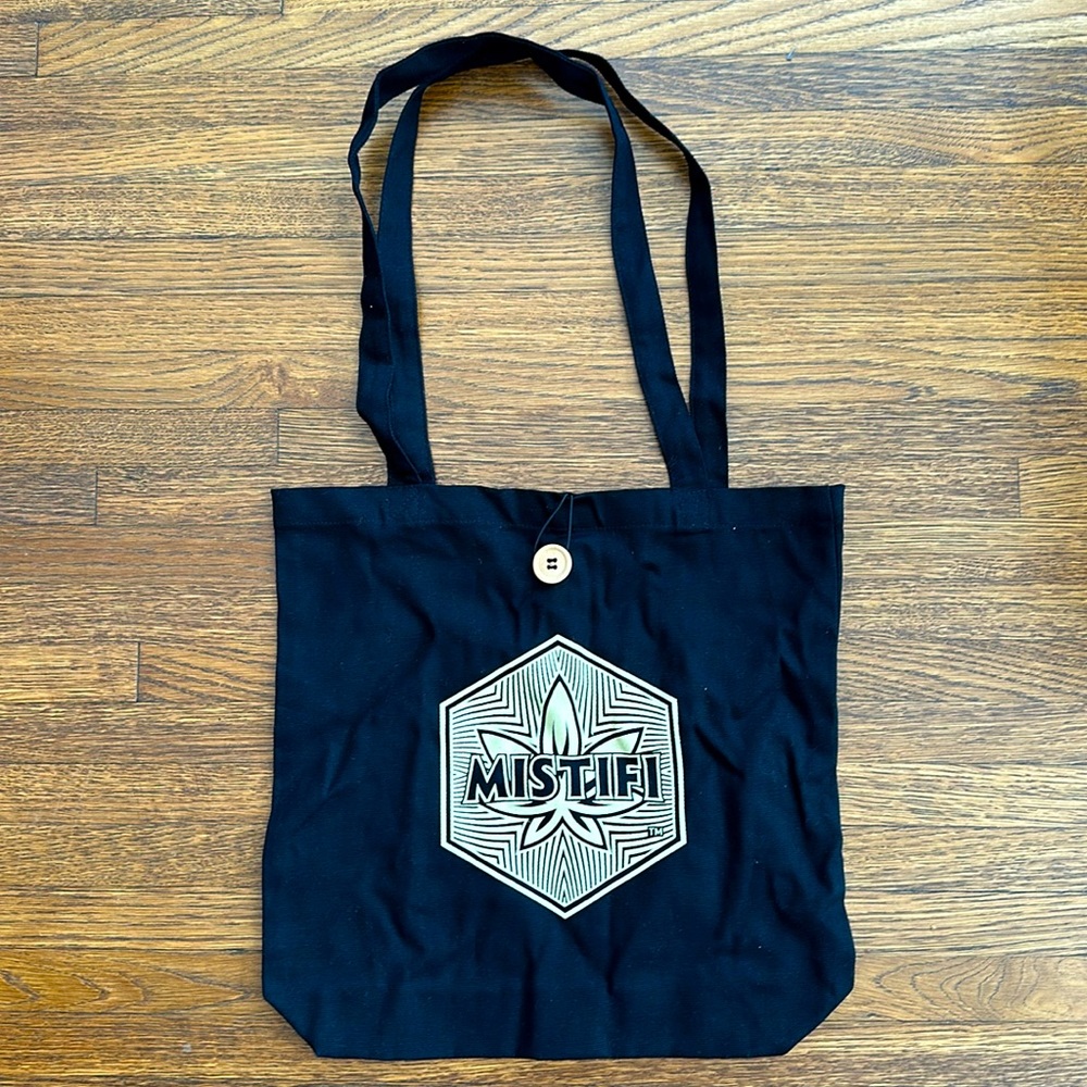Black Medium Canvas Tote Bag